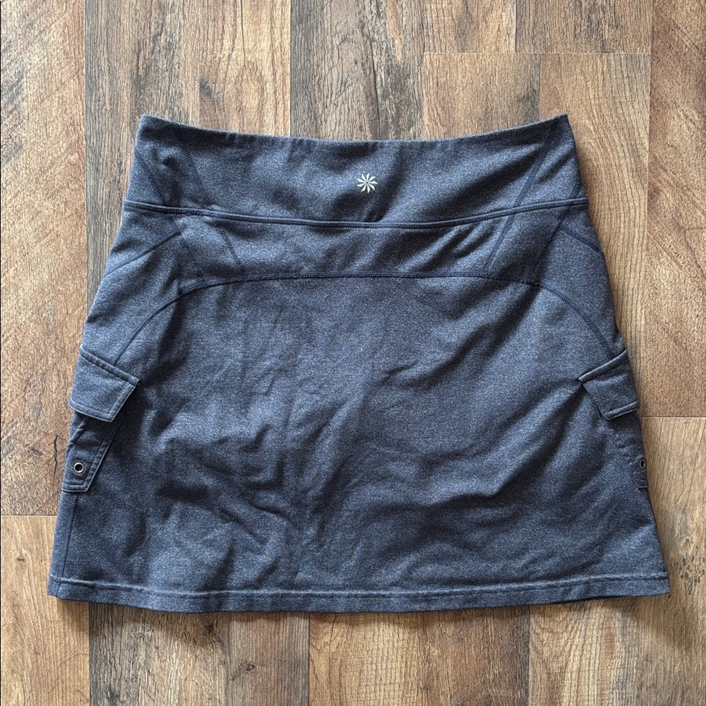 Athleta Oasis Cargo Gray Mini Skort - Picture 2 of 9